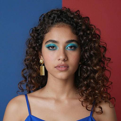 Vibrant Portrait of a Stylish Young Woman