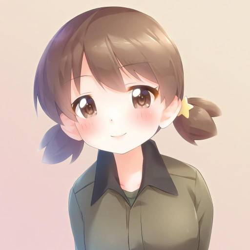 Illustration of Alisa (girls und panzer), girls und panzer in the style of Pu-en