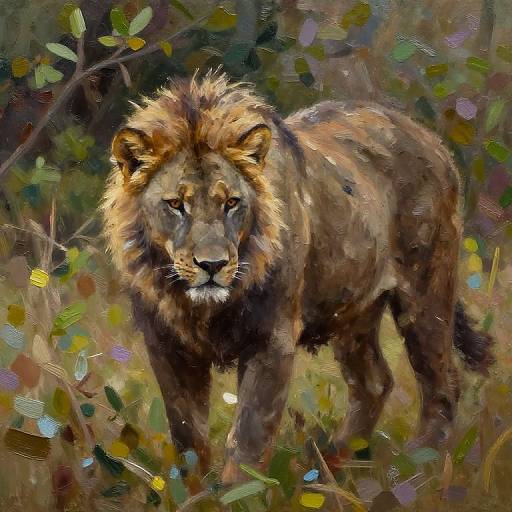 AI Wildlife Photo to Oil Painting