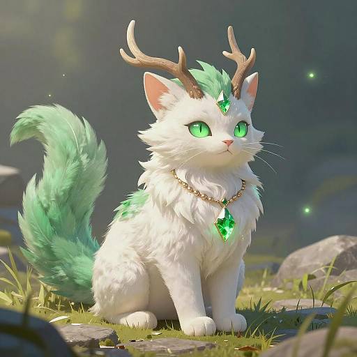 Mystical Cat Fantasy Creature Art