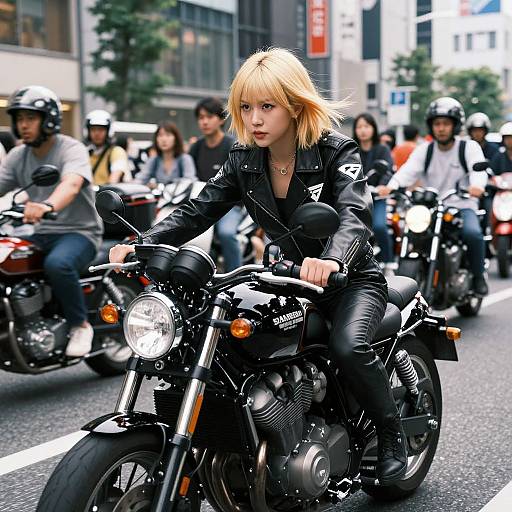 Blonde Rider in Tokyo Urban Rush