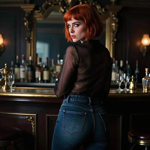 Seductive Cinematic Portrait in Low Light