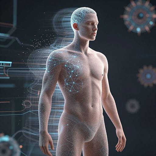 Abstract AI Body Generator Art