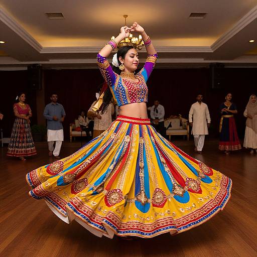 Colorful Dandiya Dance Celebration