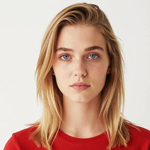 Close-Up Portrait of Blonde Woman