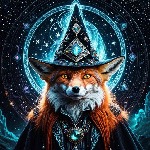 Mystical Fox Wizard Portrait