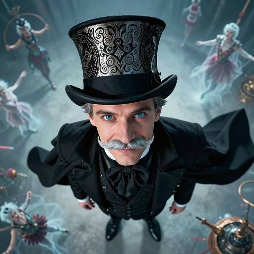 Aerial Portrait of Enigmatic Illusionist