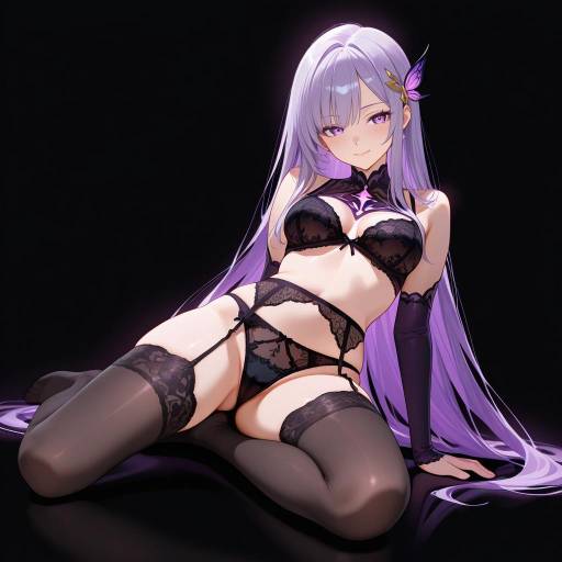 Ethereal Silhouette in Lingerie Elegance Ethereal Silhouette in Lingerie Elegance