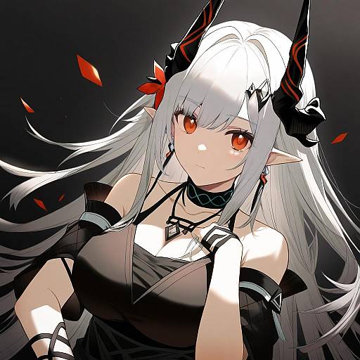 Illustration of Mudrock (obsidian) (arknights), arknights in the style of Aoi (annbi)