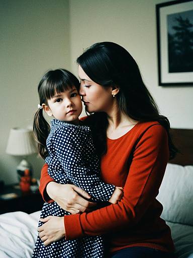 Cinematic Family Moment: Mother and Daughter