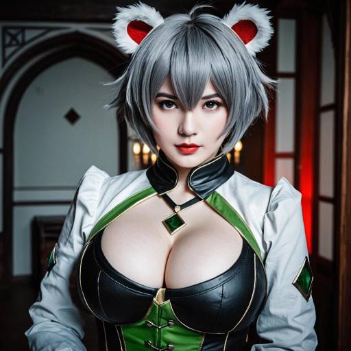 Cosplay photo of absinthe (arknights). Costume clothes