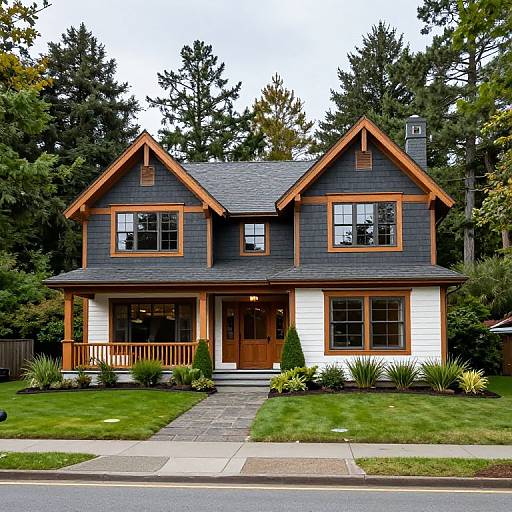 Craftsman Two-Story Home with Lush Landscape