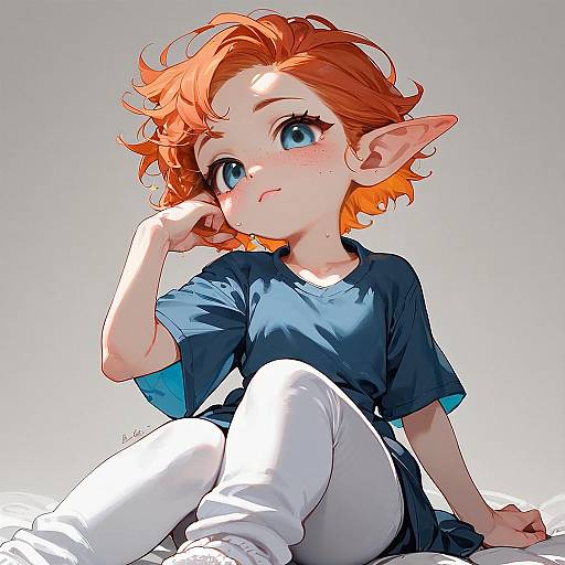 Pastel Lalafell in Minimalist Formal Dress