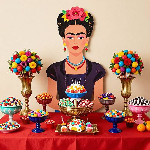 Frida Kahlo Mexican Candy Buffet
