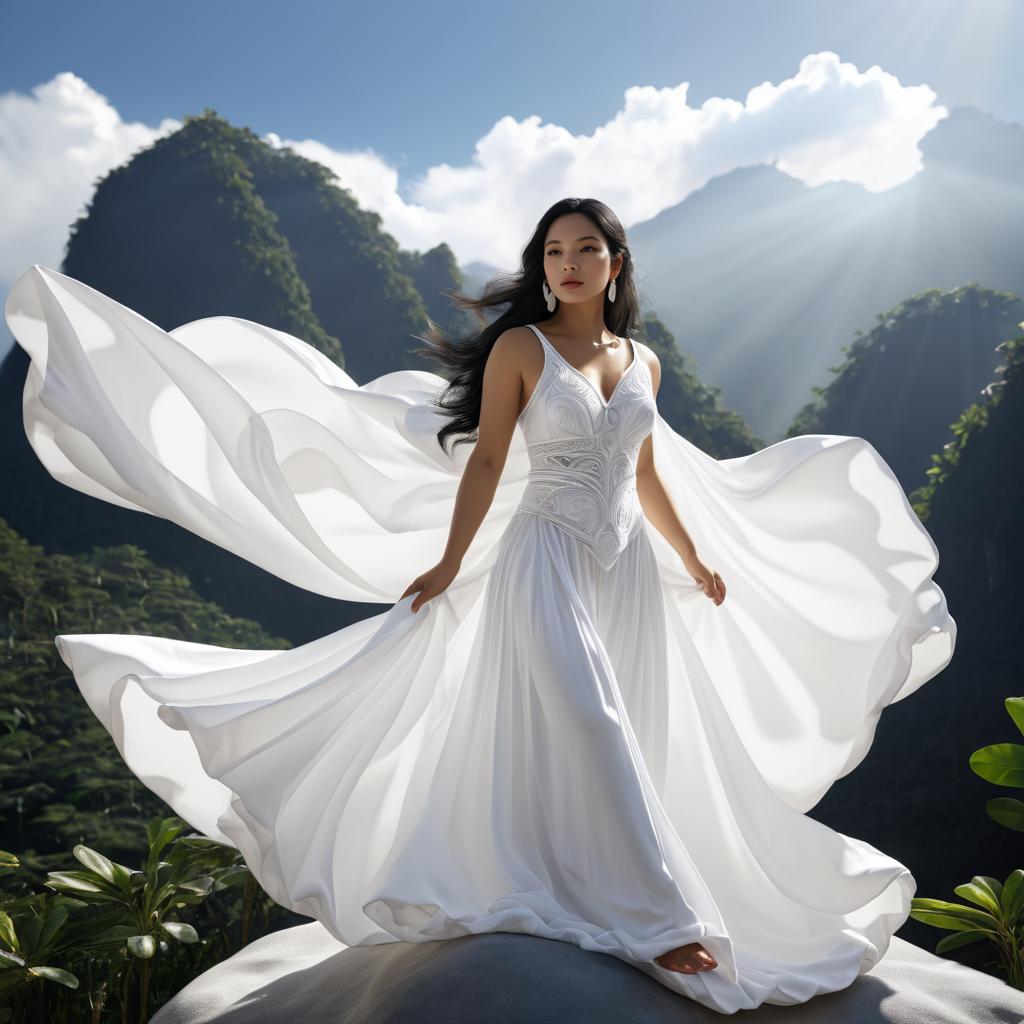 Photorealistic Portrait of Goddess Maria Makiling