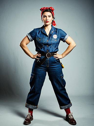 Rosie Riveter Full-Body Cosplay