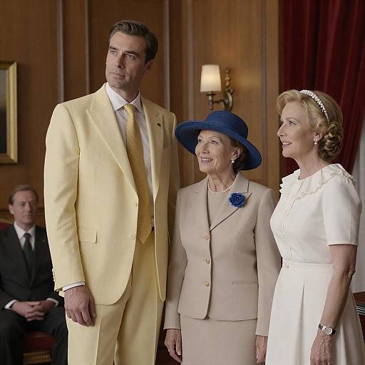 Elegant Gathering in a Wooden Room