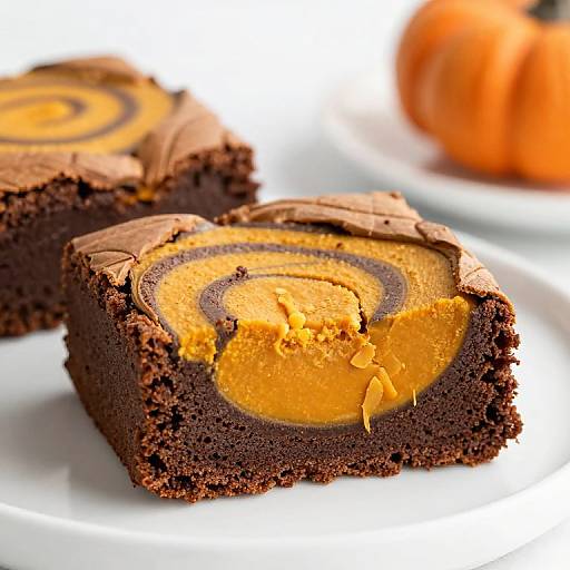 Delicious Pumpkin Swirl Brownies