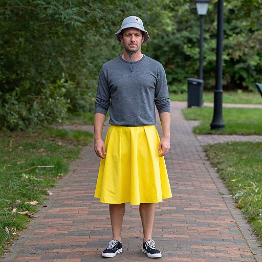 Man Wearing Fishing Lure Costume