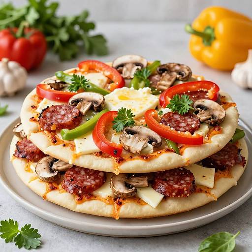 Creative Multi-Tiered Pizzacake