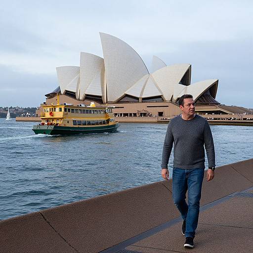 Realistic Sydney Harbour Morning Scene