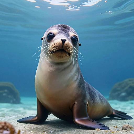 Cute Anime-Style Sea Lion Girl