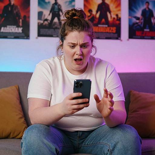 Obese YouTuber Reacting on Couch