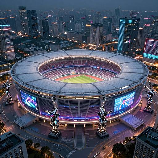 Futuristic AI-Driven Stadium Design