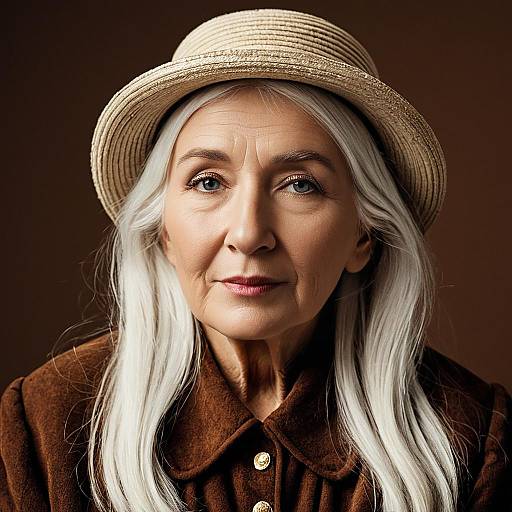 Elegant Portrait of an Elderly Woman