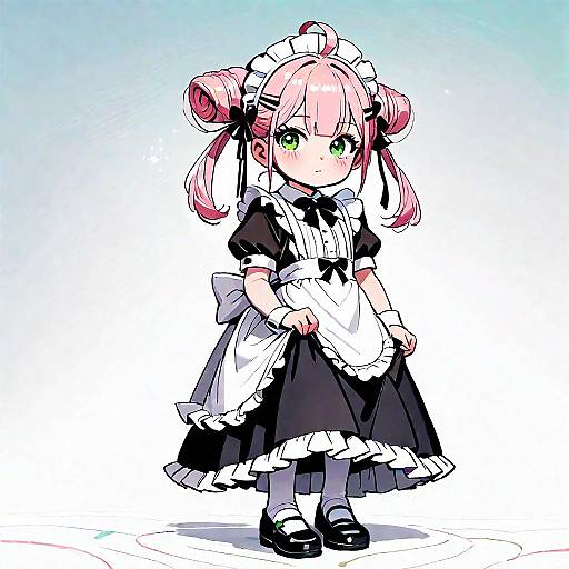 Anya Forger Frilly Maid Outfit