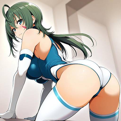 Illustration of Kannagi itsuki, sora wo kakeru shoujo in the style of Bonkara (sokuseki maou)