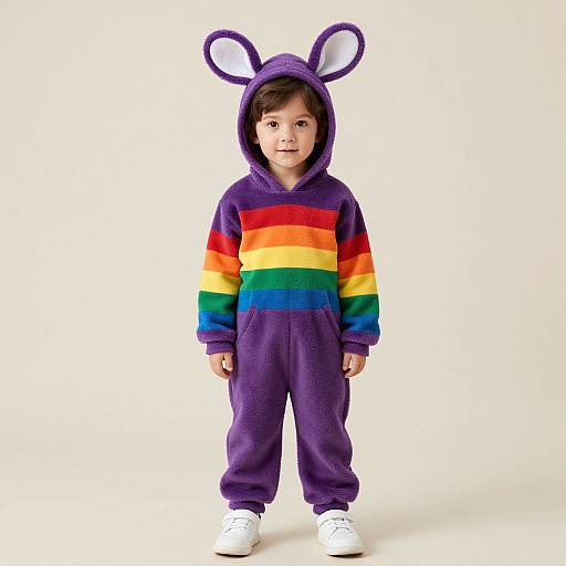 Purple Rainbow Friend Child Costume
