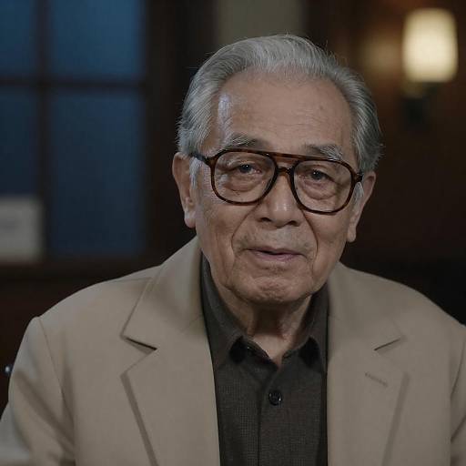 Portrait of an Elderly Man in Warm Light