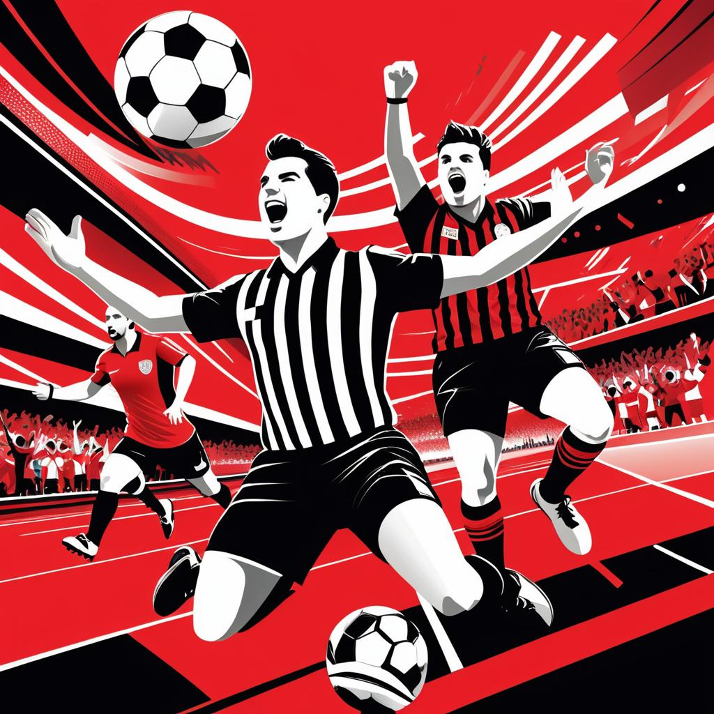 Dynamic Soccer Event Illustration Art