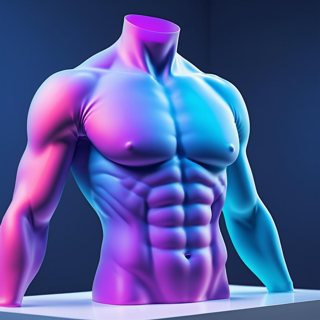 Ultra-Realistic Silicone Medical Torso