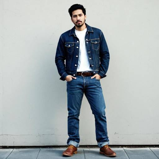 Young man in denim jacket and jeans