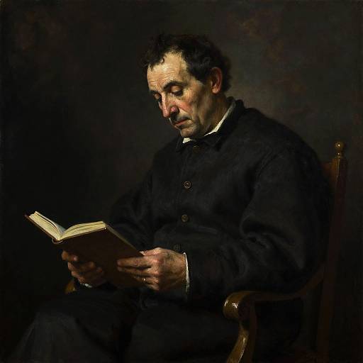 Masterful Caravaggio-style Portrait of an Old Man