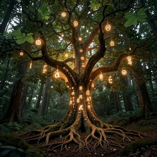 Radiant Tree of Ancient Wisdom