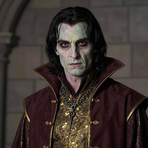 Male Vampire in Medieval Costume