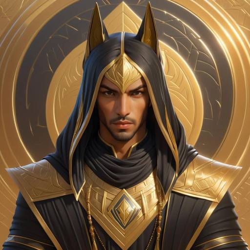 Fantasy Royal Warrior in Golden Armor
