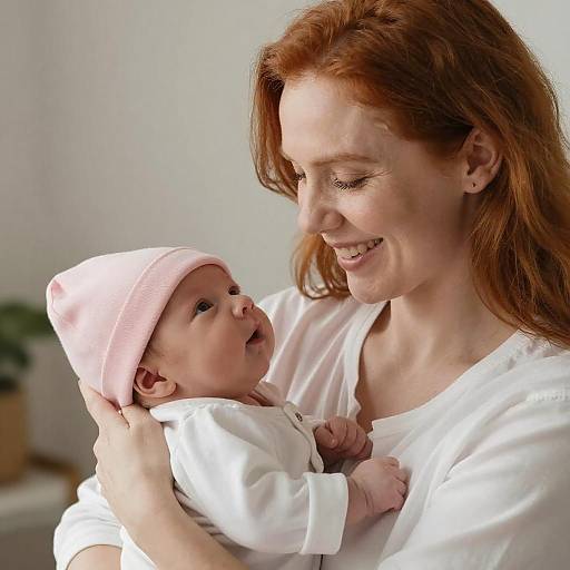 Candid Moment: Mother and Newborn Bliss