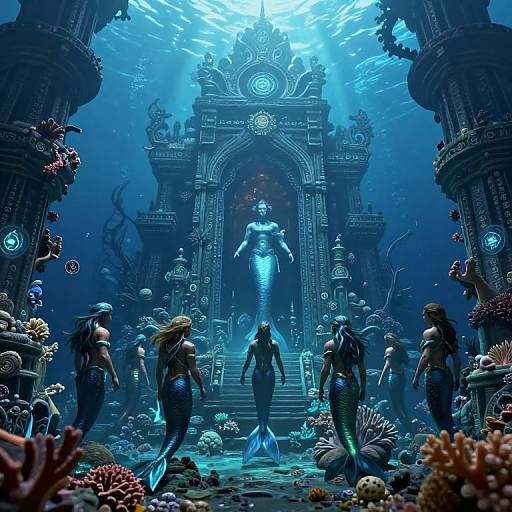 Merfolk Ritual in Sunken Temple