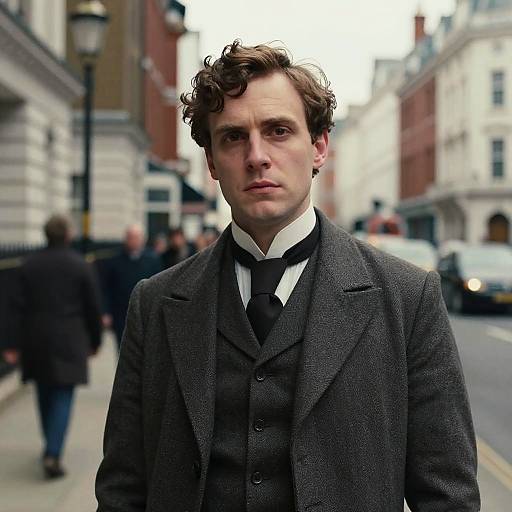 Cinematic Victorian Man in London