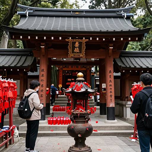Red Offerings Shrine Scene
