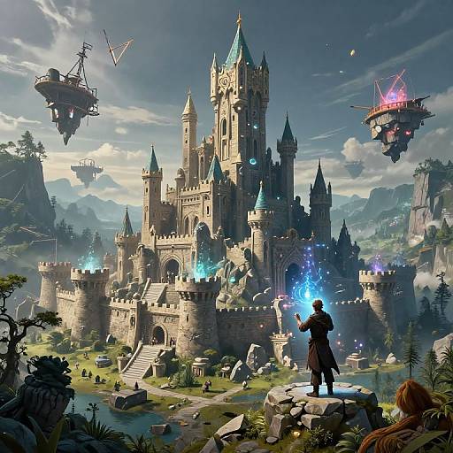 Magical Castle Creation Scene