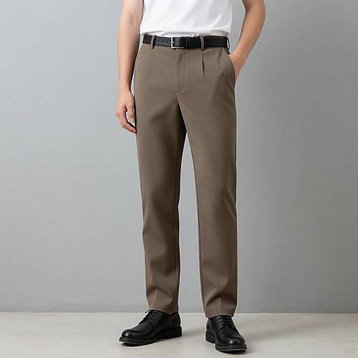 Realistic Male in Pleated Trousers