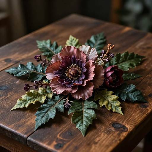 Hyperrealistic Mystical Flower Still Life