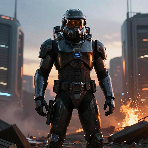 Halo ODST Lone Trooper Fan Art