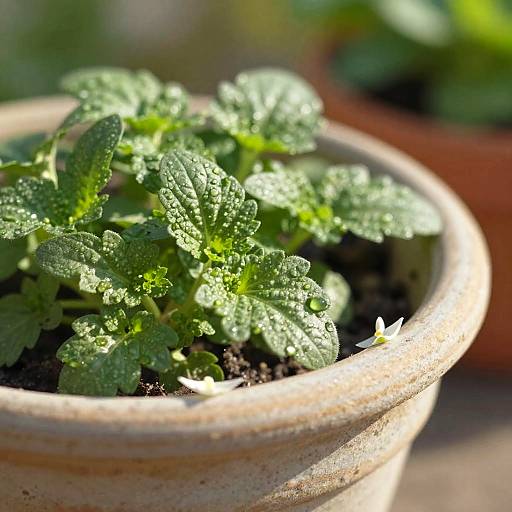 Morning Garden Chervil Close-Up