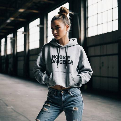 Urban Dancer in Casual Hoodie and Jeans